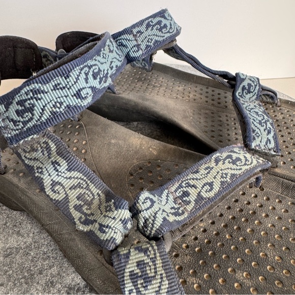 Teva Blue Black Fi 5 Hiking Sandals Shoes Strappy 8 - Picture 6 of 11